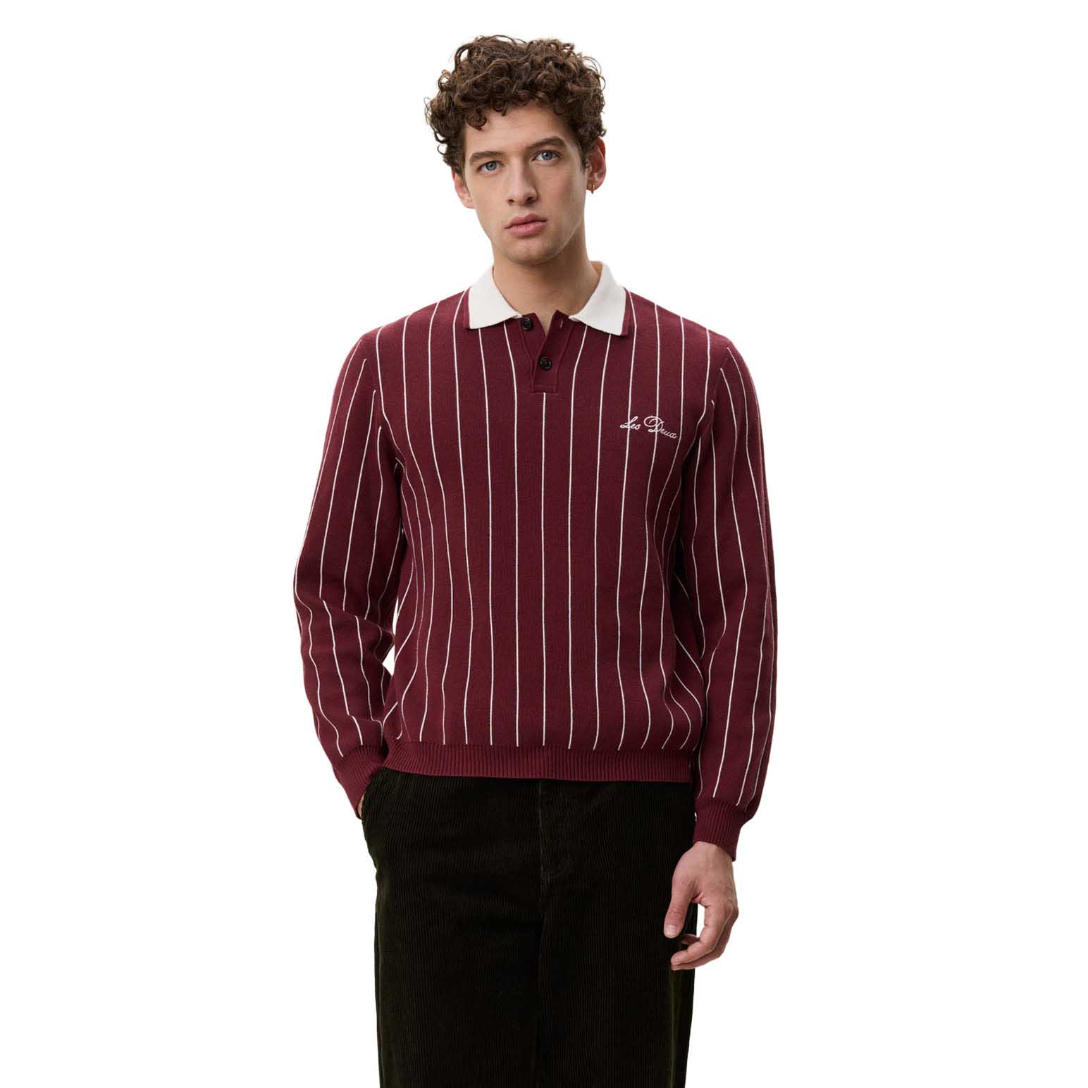 Les Deux Signature Knitted LS Polo